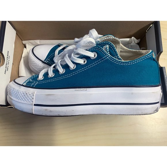 CONVERSE Chuck Taylor All Star Low Top Sneaker Bright Spruce size 6 - Picture 7 of 9